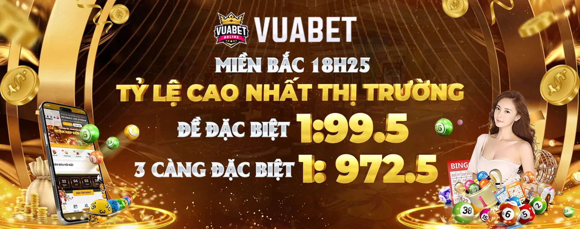 Tỷ lệ cược xổ số vuabet88